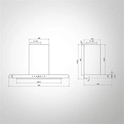 Kaff 90 cm Wall Mounted Chimney CANARY 90 DC BLDC on Decure.in
