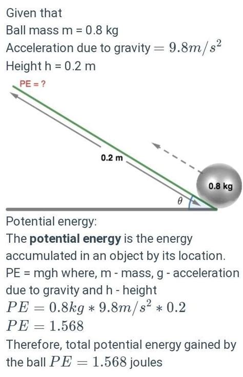 A ball of mass 0.8 kg is dragged in the upward direction on an inclined ...
