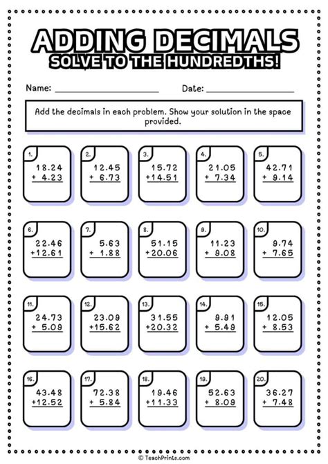 Worksheetcloud Adding Decimals 的图像结果