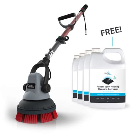 MotorScrubber M3 Floor Scrubber with Zogics Rubber Floor Cleaner Kit ...