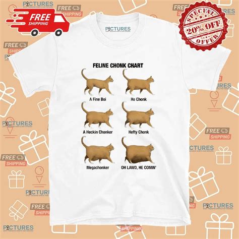 Cat Feline Chonk Chart A Fine Boi Meme T Shirt • Picturestees Clothing LLC
