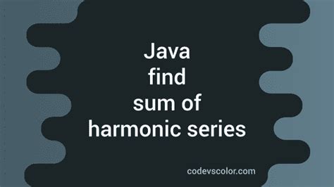 Image result for Java Code for Series Sum Motion