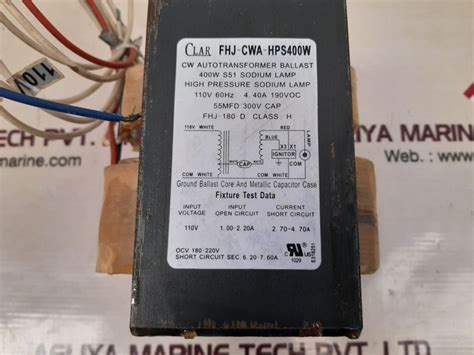 Clar Fhj-CWA-HPS400W CW Autotransformer Ballast – Aeliya Marine