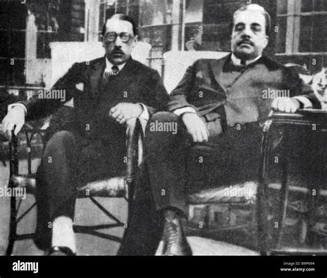 Ballet master Serge Diaghilev right and composer Igor Stravinsky left ...