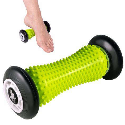 H&S Foot Massage Ball Roller, Silicone Foot Massager with Nubs, Black ...