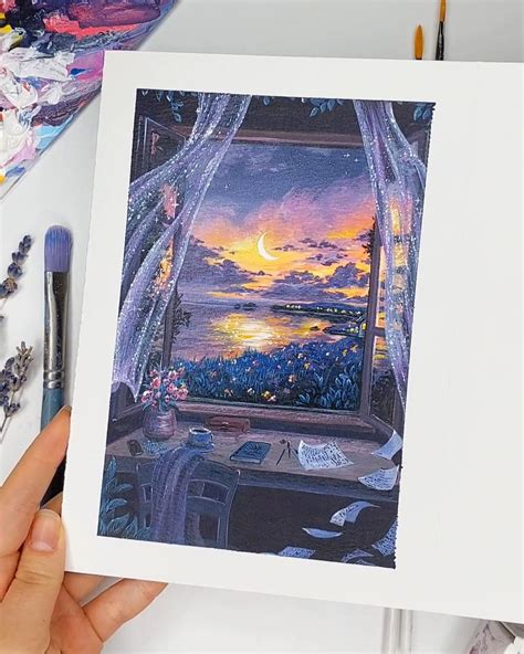 Wooden Canvas Painting Starry Night Window - Temu nel 2024 | Dipinti ...