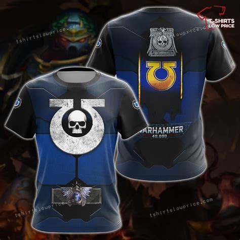 Warhammer 40k Ultramarines Video Game 3D T-Shirt - T-shirts Low Price