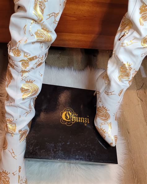 “PLAYER” THIGH LENGTH BOOT (WHITE) - Chimzi