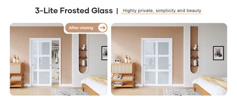 Easelife 48x80 In Double 25in Bypass Sliding Closet Doors Bedroom ...