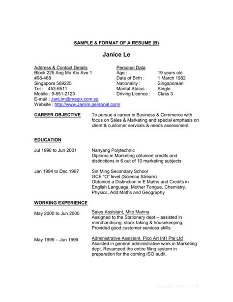 Image result for Correction Resume Format
