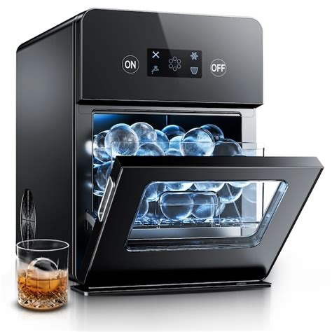 Euhomy 22Lbs/24H Countertop Craft Ball Shaped Ice Maker Machine in ...