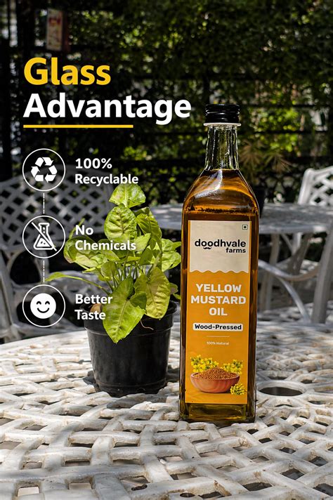 Yellow Mustard Oil - Wood Pressed | Doodhvale Farms