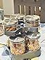 Buy Borosil Spin N Store Tray With Classic Glass Jars, 360° Rotating ...