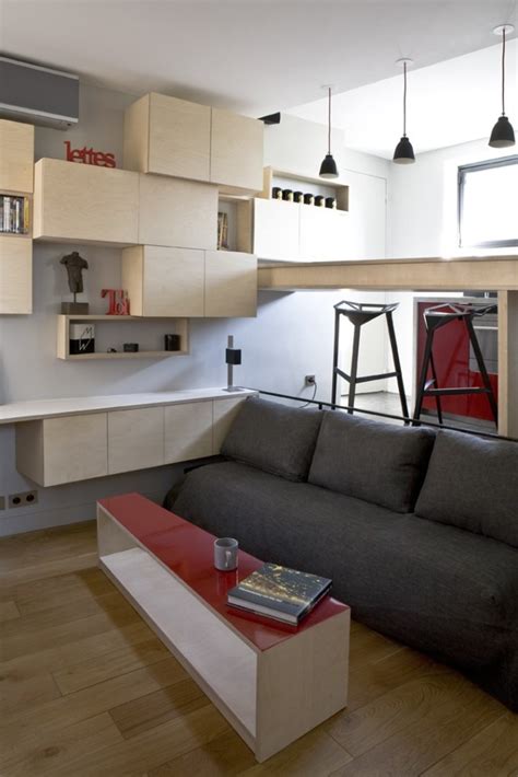 巴黎16平米小公寓的空间利用 - 设计之家
