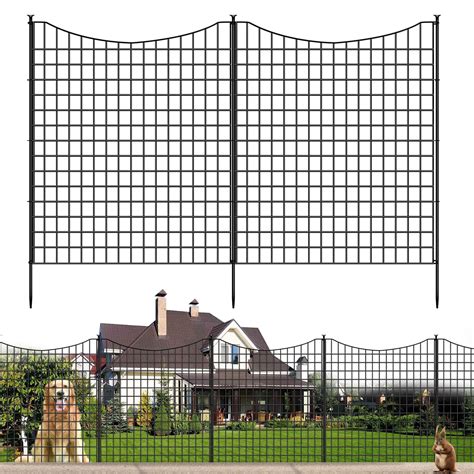 Snapklik.com : GILPWA Metal Dog Fence Panels Outdoor, 12 Panels 33 In