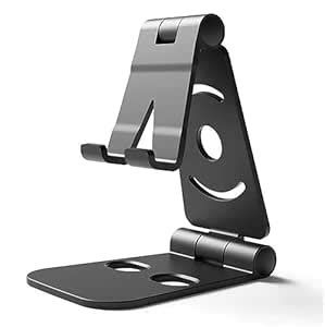 BILLS Phone Holder for Desk, Adjustable Mobile Stand,Foldable Desktop ...
