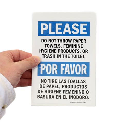 Flush Toilet Sign Spanish