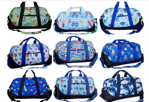Boys Duffle Bag Personalized Green Dinosaur Birthday Gift Baby Boy ...