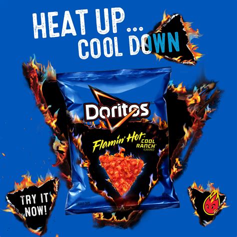 Buy Doritos Flamin' Hot Nacho and Cool Ranch Variety Pack Snacks, 40 ...