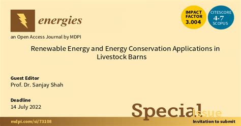 Energies | Special Issue : Renewable Energy and Energy Conservation ...