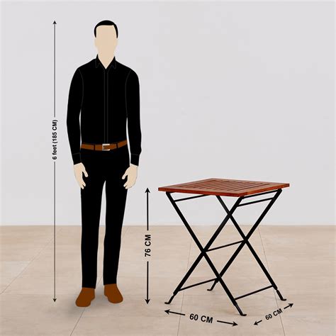 Buy Bud Mango Wood Foldable Outdoor Table - Brown from Home Centre at ...