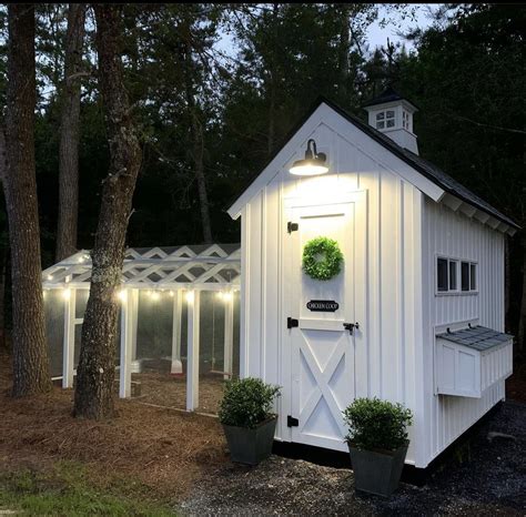 Backyard Chicken Coop with Lights