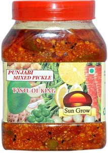 Sun Grow Premium Quality Punjabi Mix Veg Pickle Achar (850 grams) Mixed ...