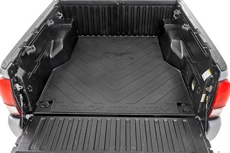 Amazon.com: Rough Country Rubber Bed Mat for Toyota Tacoma (2005-2023 ...