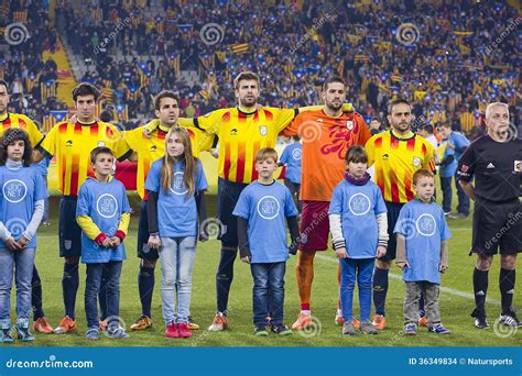 Catalonia National Soccer Team Editorial Stock Image - Image of cape ...