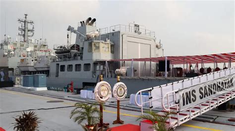 INS Sandhayak - First Survey Vessel Large ship commissioned into Indian ...