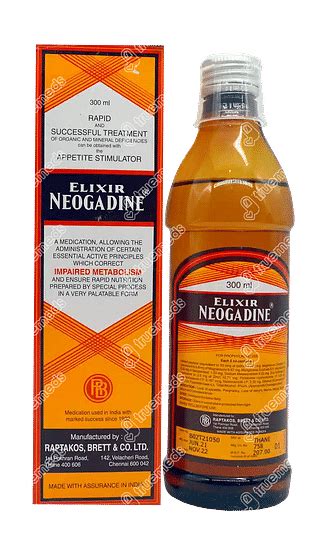 Neogadine Elixir Syrup: Uses, Side Effects, Price & Substitutes