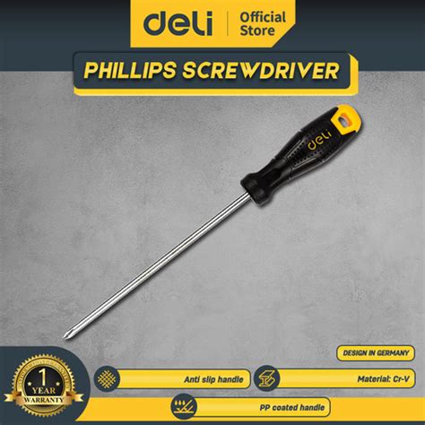 Promo Deli Philips Screwdriver / Obeng Plus 150-300mm PH2/3/4 DL6270XX ...