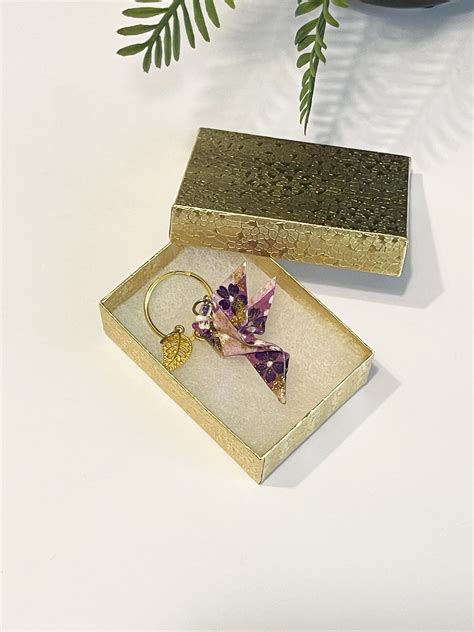 Origami dove keychain - Origami and Earrings