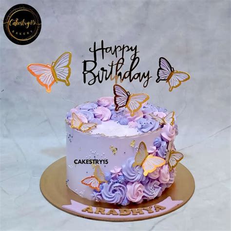 Butterfly Birthday Cakes in Noida | Custom Eggless Cakes – CAKESTRY15