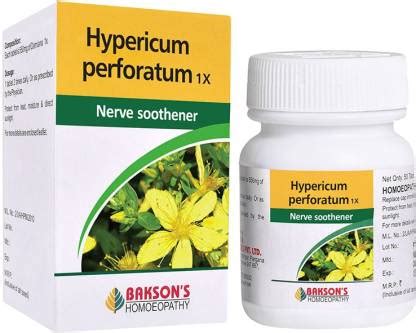 Bakson's Homoeopathy Hypericum Perforatum 1X Tablets Price in India ...