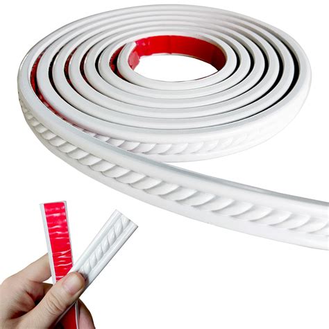 Buy Peel and Stick Molding Trim Self Adhesive Flexible Wall Trim Crown ...