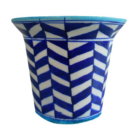 Aurea Blue Pottery Table Top / Window Planter or Flower Pot 5" : Amazon ...