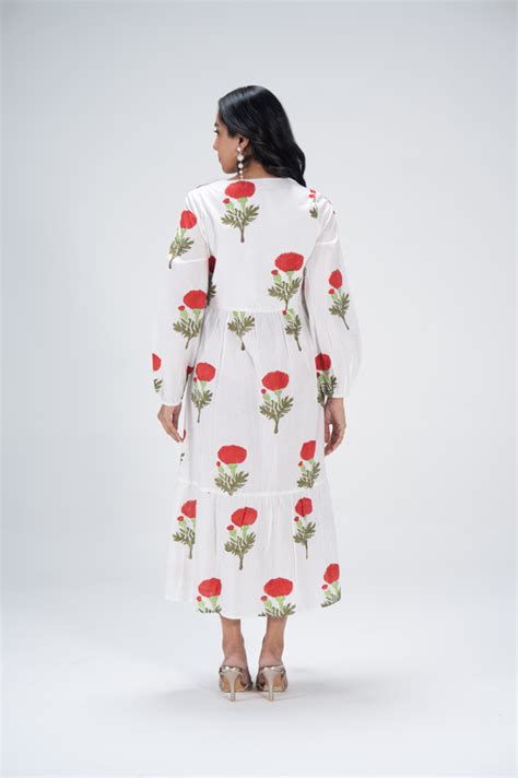 Buy Floral Midi Dresses Online in India
