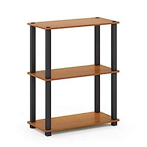 WOODENCLAVE Wooden Turn-S-Tube 3-Tier Compact Multipurpose Shelf ...