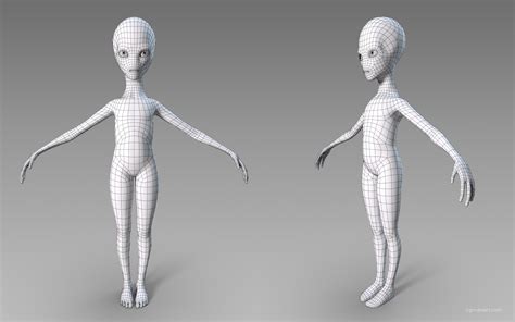 Grey Alien • 3D Model • IndieArt