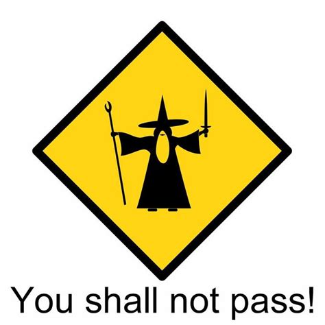 Image result for Thou Shall Not Pass Python
