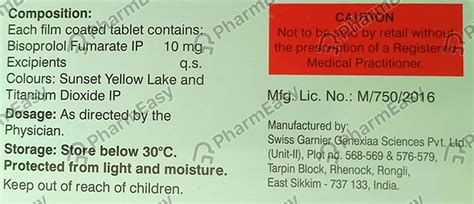 Bisonext 10 MG Tablet (15): Uses, Side Effects, Price & Dosage | PharmEasy