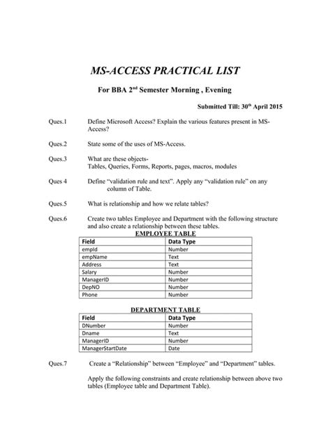 Image result for Computer Application Practical Module One Access
