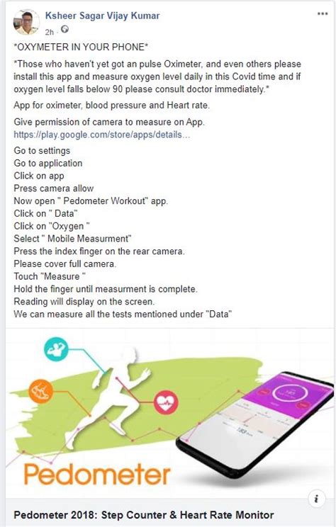 No, This App Cannot Measure Blood Oxygen Levels With A Phone Camera | BOOM