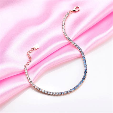 Blooming Elegance Rose Gold-Plated CZ 925 Sterling Silver Bracelet – Zavya