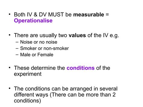 Hypothesis and IV and DV | PPT
