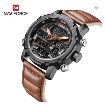 NAVIFORCE 9160 BOLBN Men Watch Fashion Luxury Leather Sports Watches ...