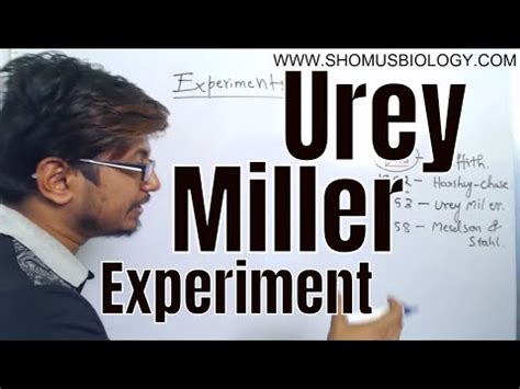 Urey Miller experiment Video Lecture - Crash Course for CSIR NET Life ...