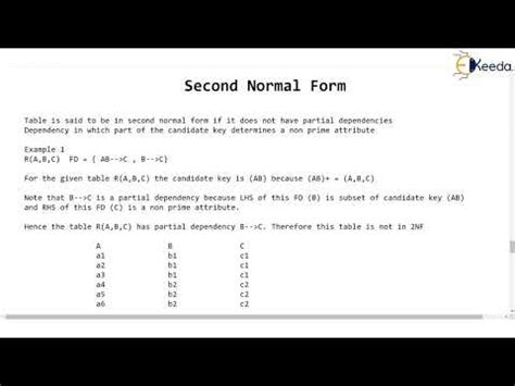 Second Normal Form DBMS Question 的图像结果