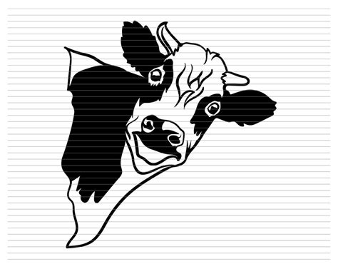 Buy CUTE COW SVG, Cow Face, Ox Svg, Cow Clipart, Farm Animal Svg, Cute ...